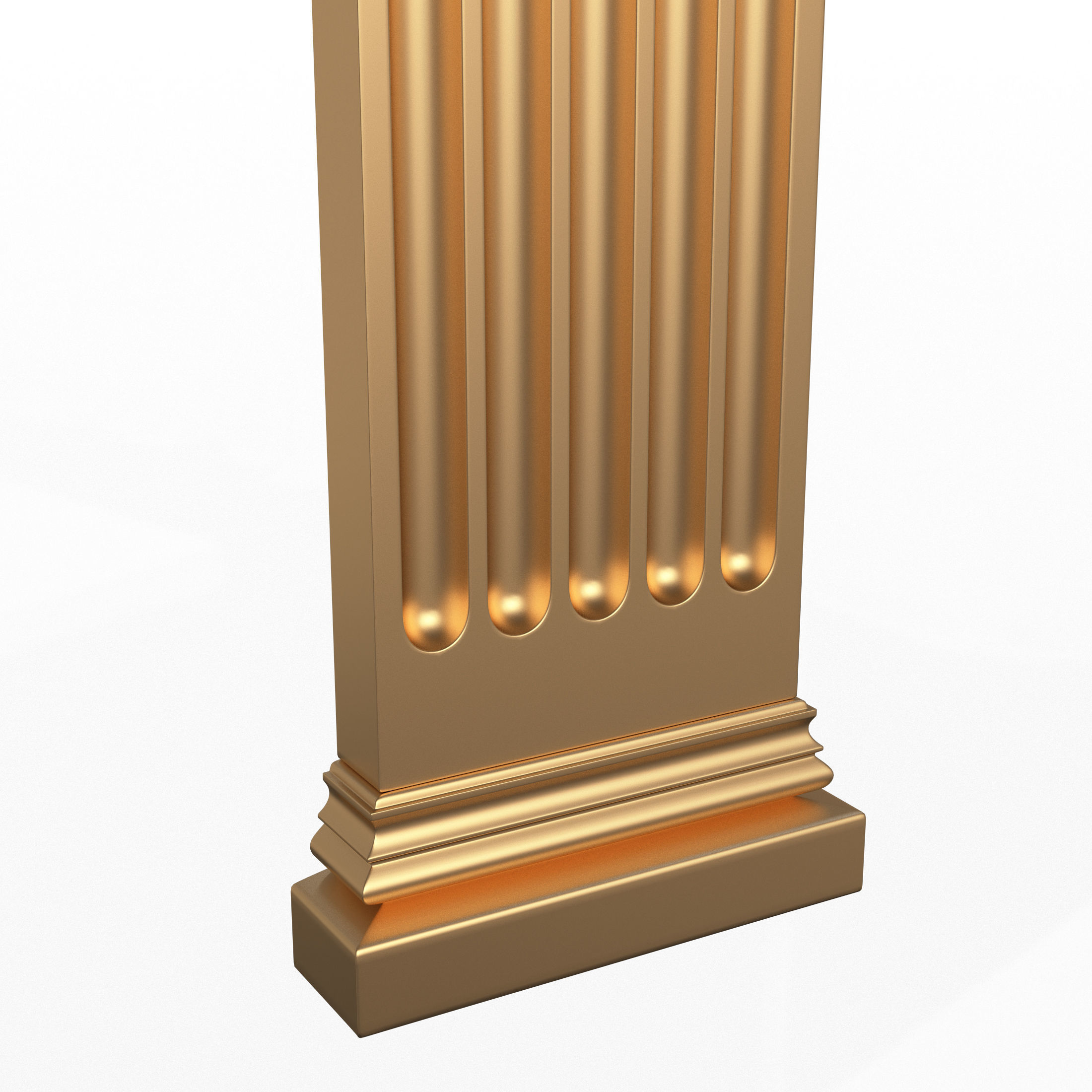 Column Capital 01 Low-poly 3D model_3