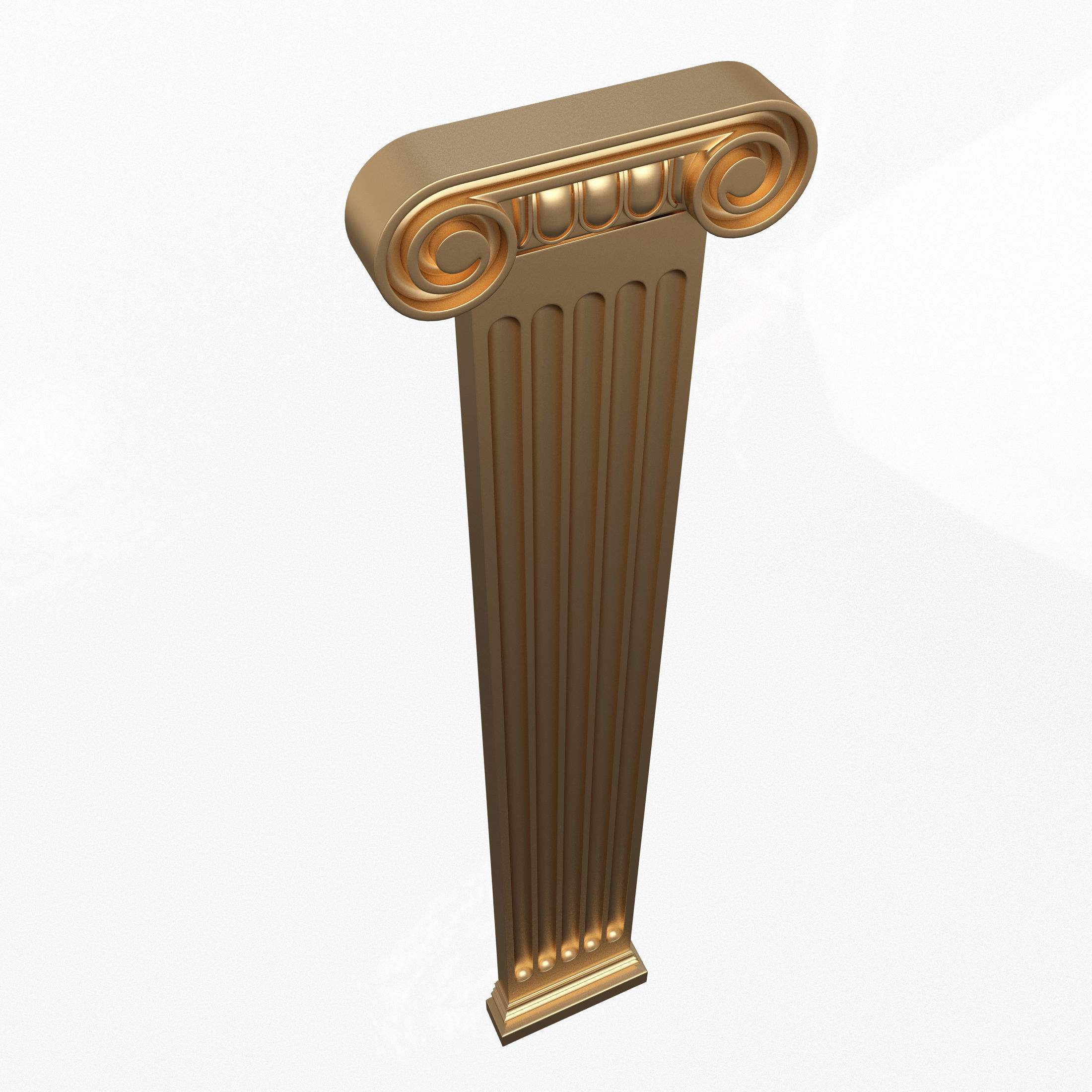 Column Capital 01 Low-poly 3D model_1
