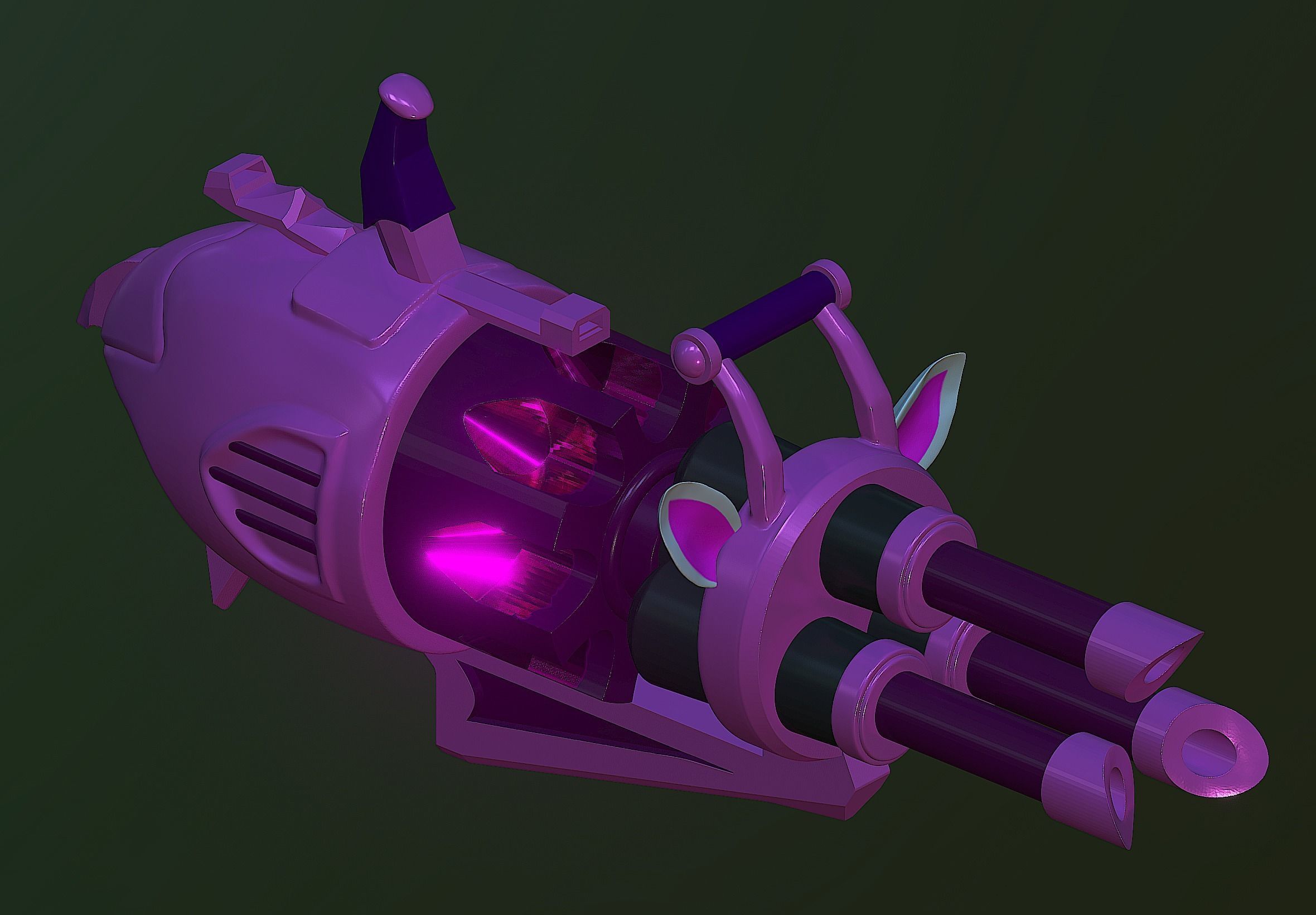 JINX PIUM PIUM MACHINE GUN LEAGUE OF LEGENDS 3D print model_2