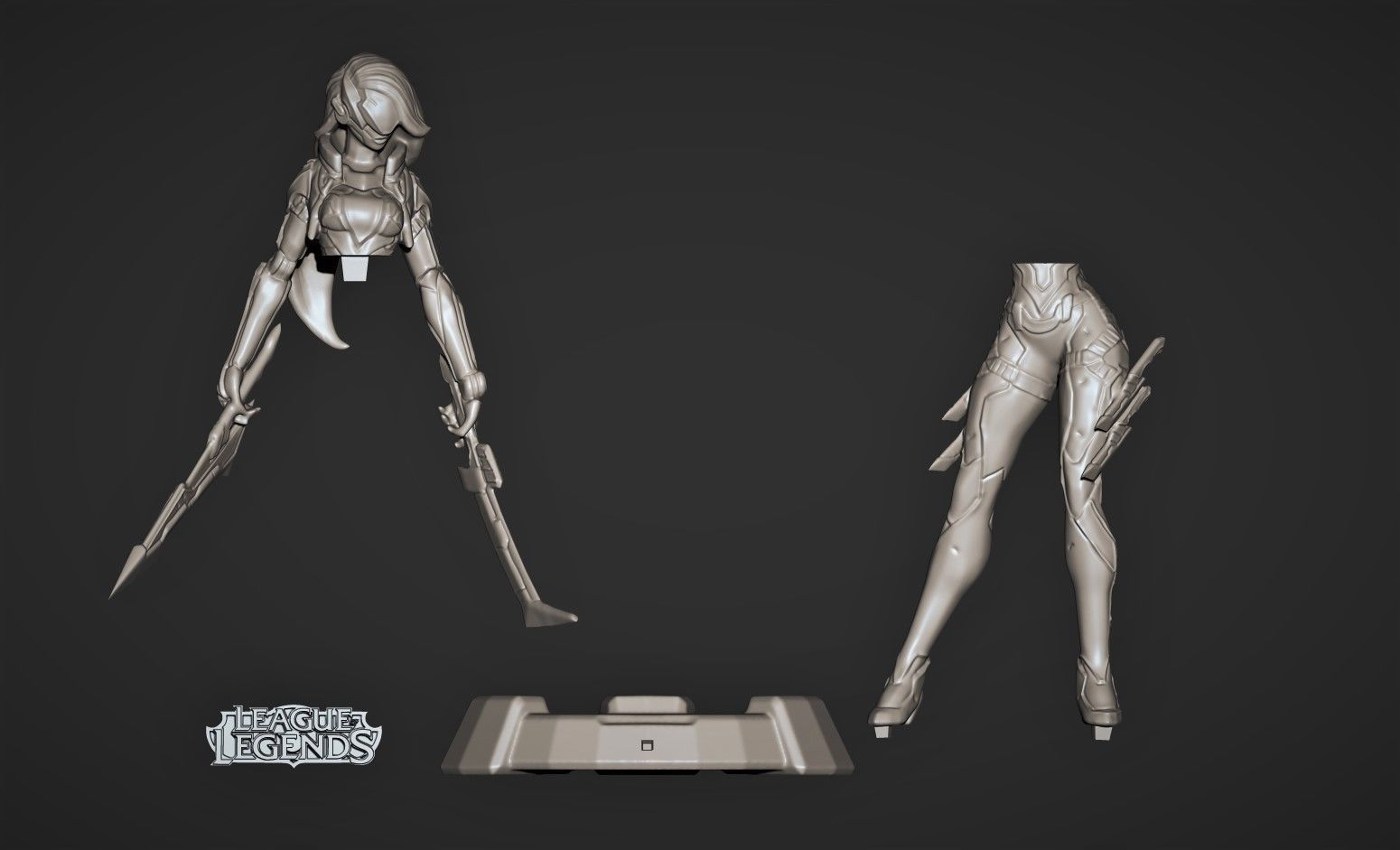 Project Katarina - League of legends 3D print model_3