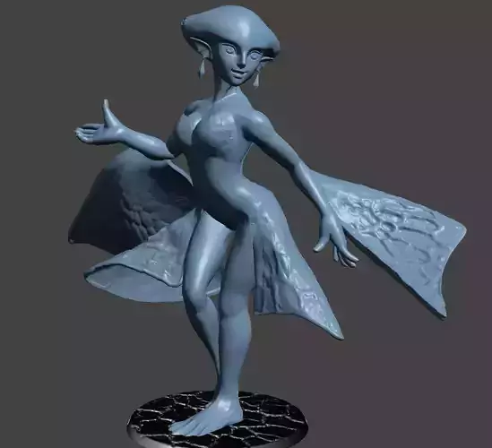RUTO ZORA PRINCESS LEGEND OF ZELDA Ultra Detail STL 3D printing