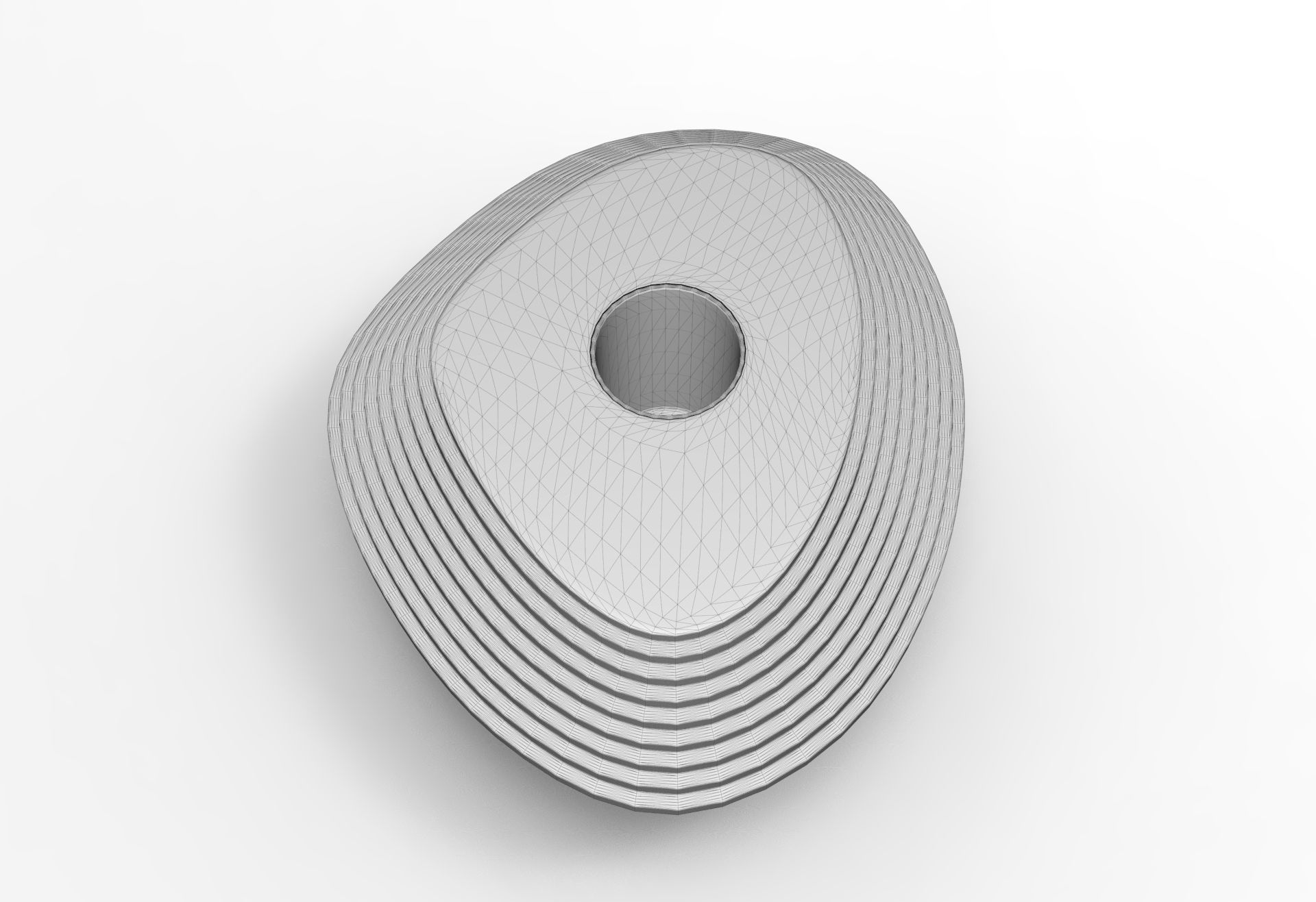 Zaha Vase Low-poly 3D model_6