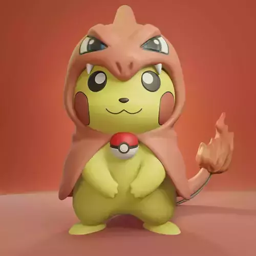 Pokemon - Pikachu Cosplay Charmeleon
