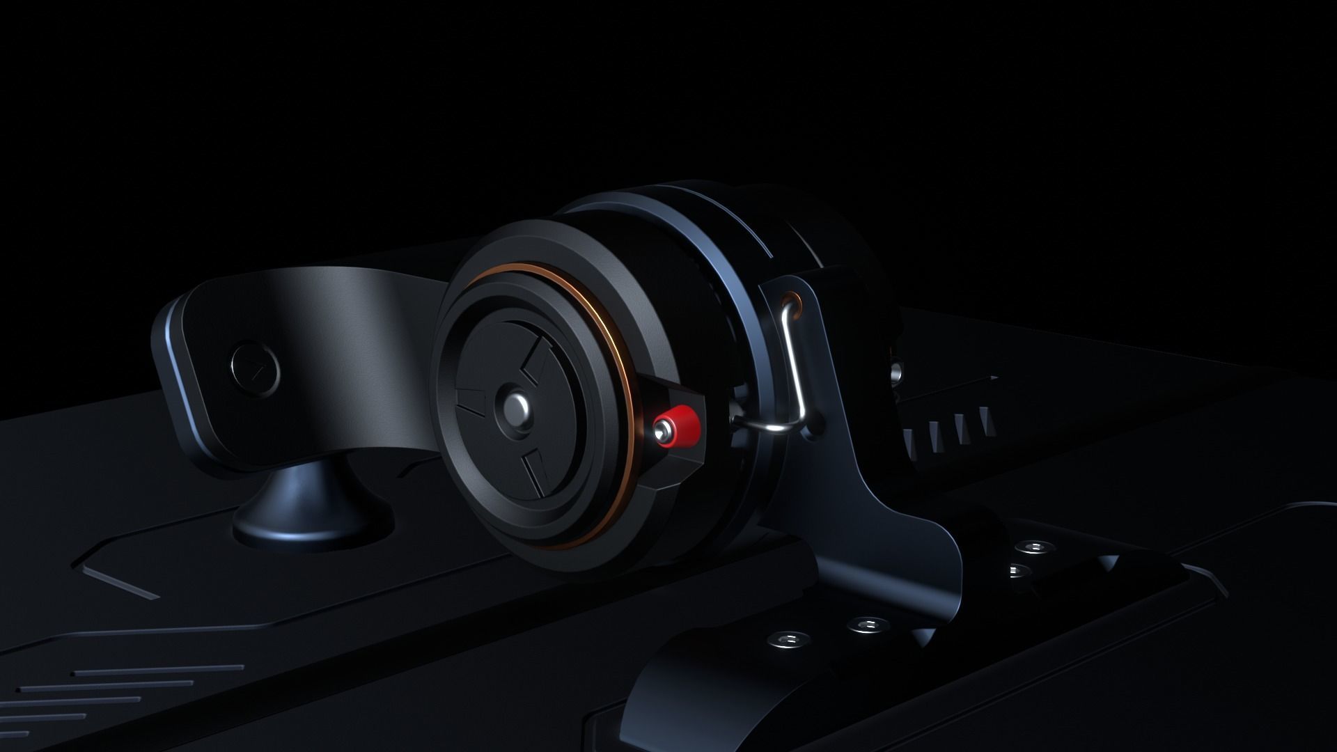 SciFi Hinge 3D model_12