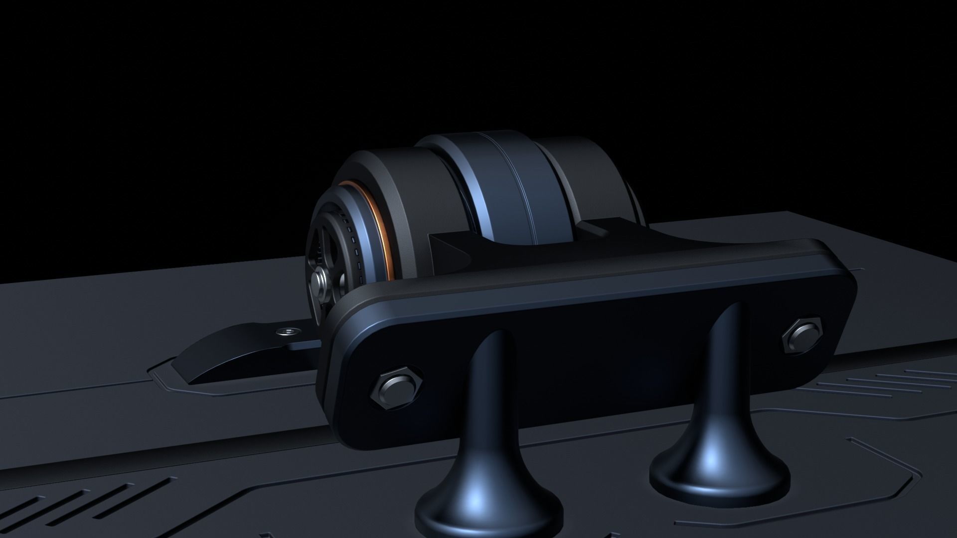 SciFi Hinge 3D model_1