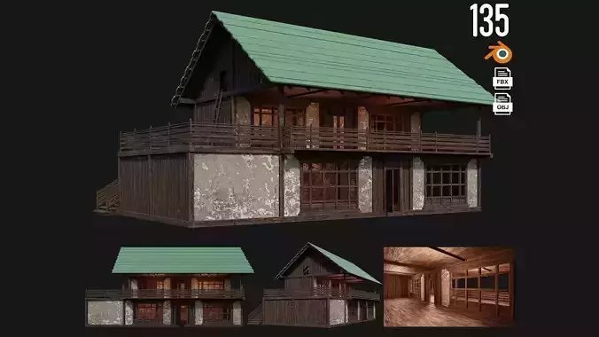 Old Medieval Building 4K Textures GameReady 135