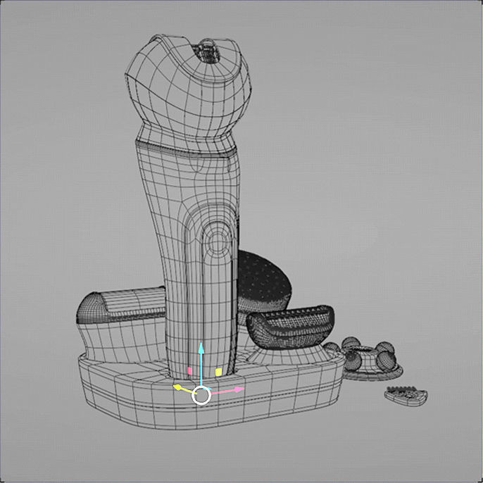 Female  5 in1 Epilator Shaver  3D model_3