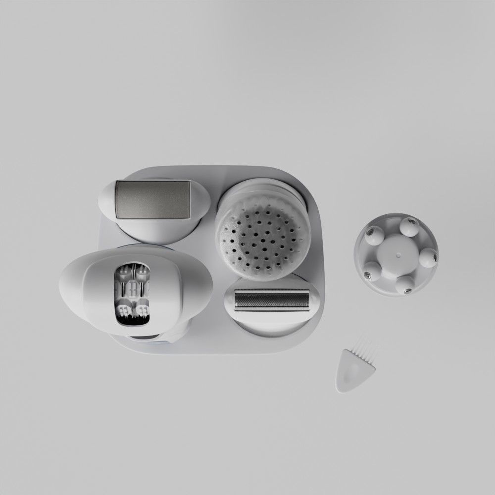 Female  5 in1 Epilator Shaver  3D model_6