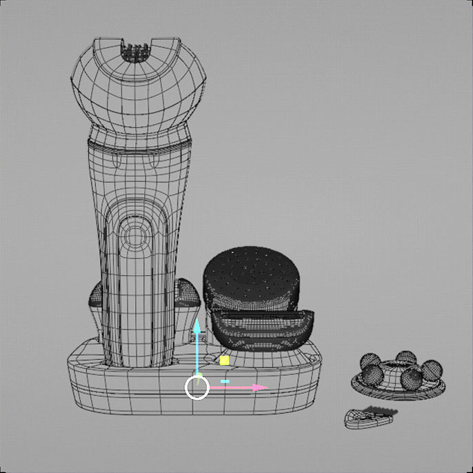 Female  5 in1 Epilator Shaver  3D model_1