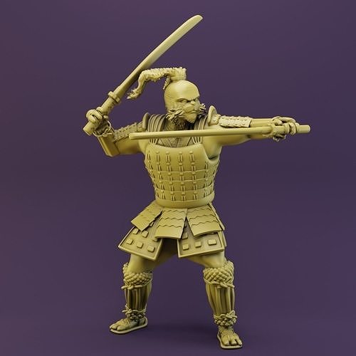 Samurai Rabbit 3D print model