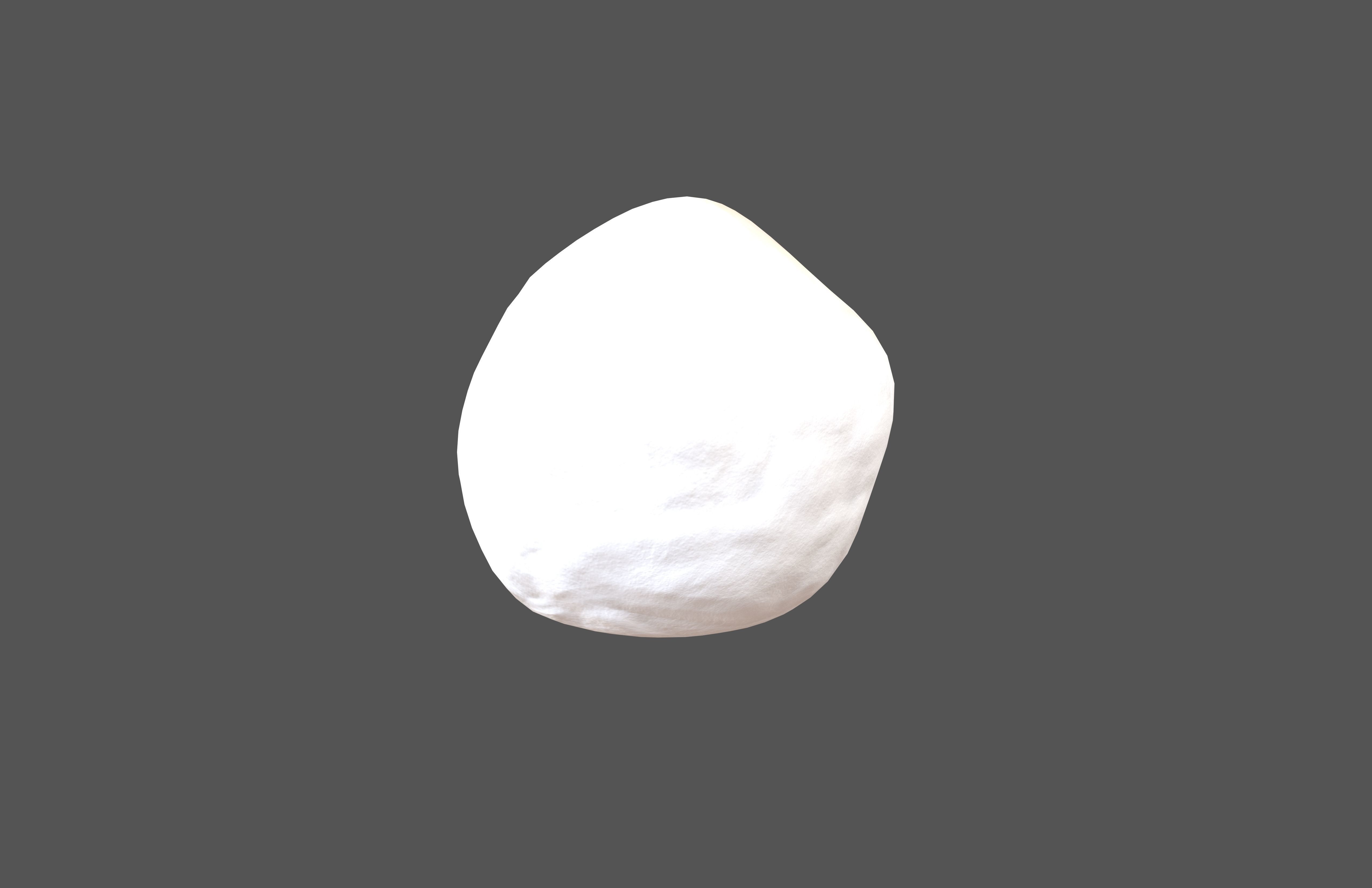 Snowball v1 001 Low-poly 3D model_1