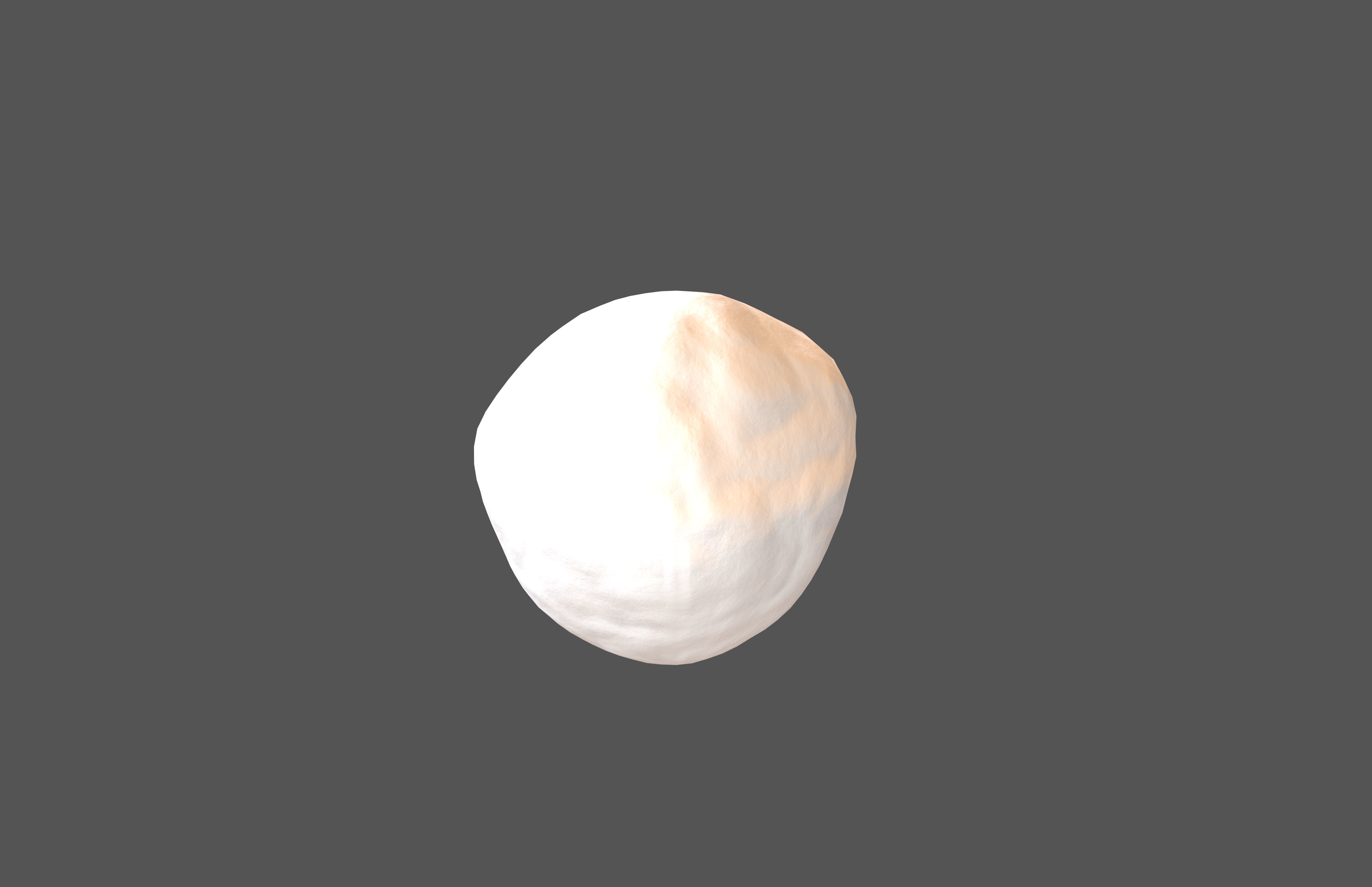 Snowball v1 001 Low-poly 3D model_2