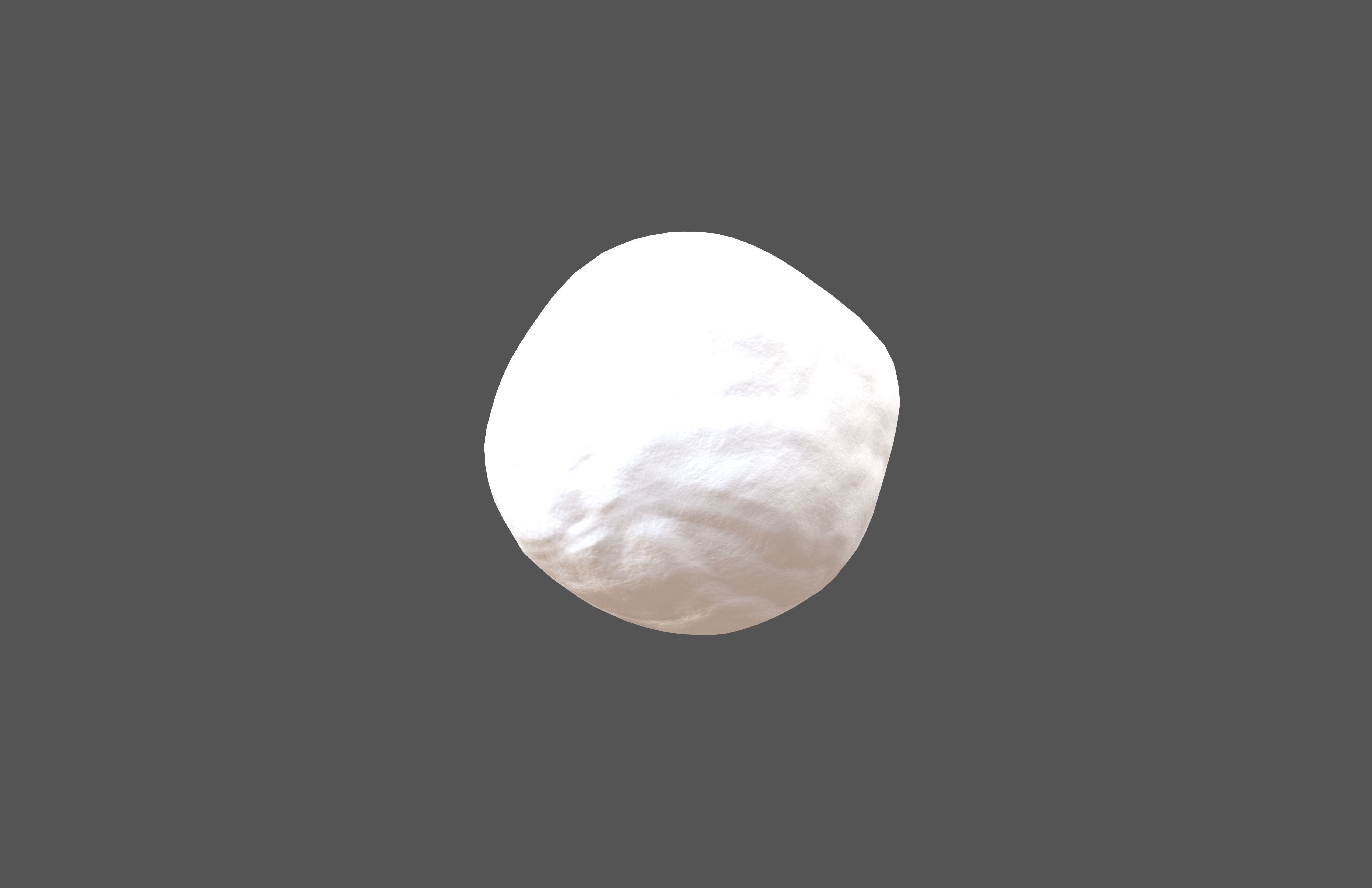 Snowball v1 001 Low-poly 3D model_3