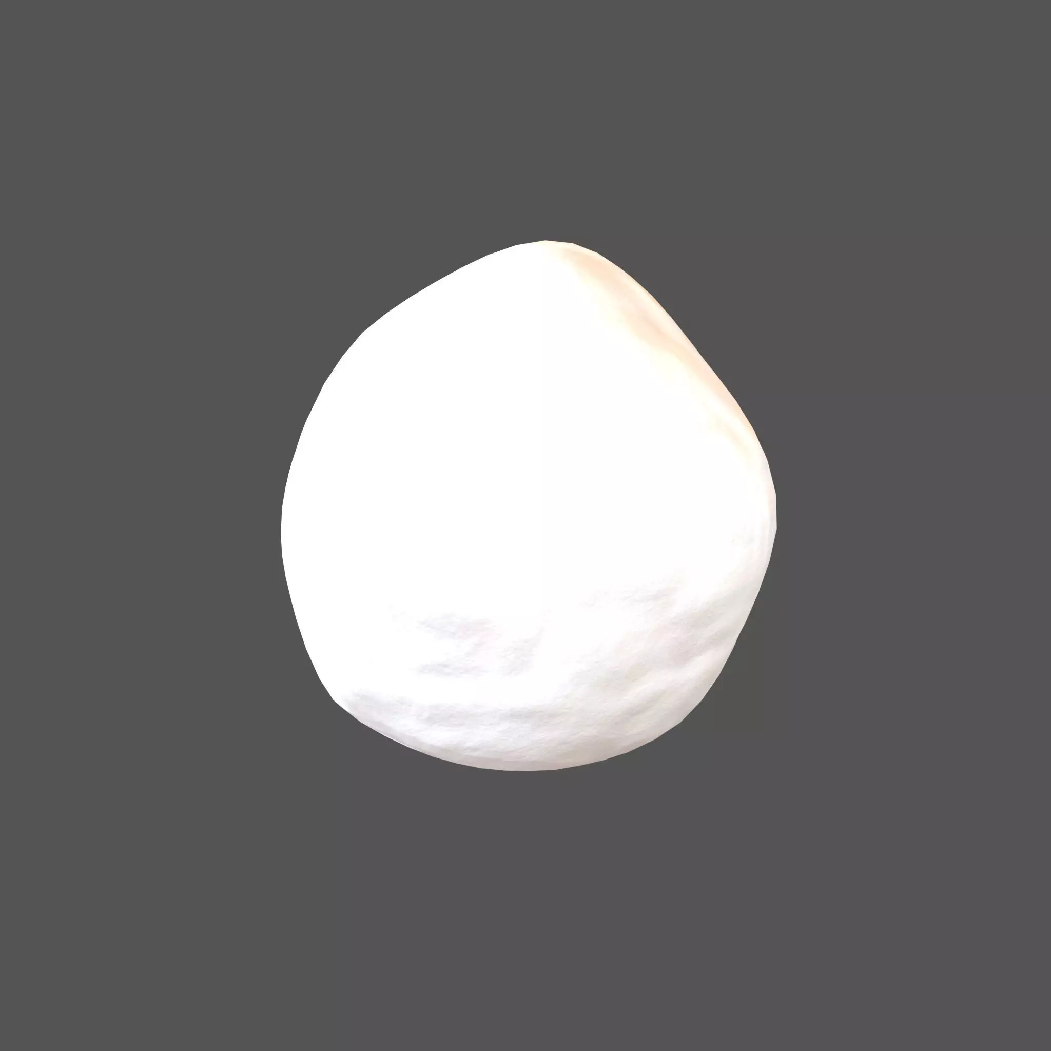 Snowball v1 001 Low-poly 3D model_0