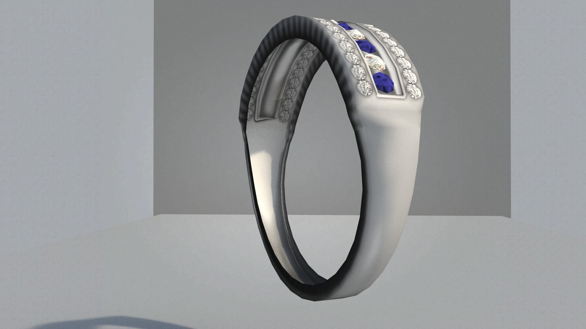Platinum Model Rings Platinum diamond ring 3 d model 3D model | CGTrader