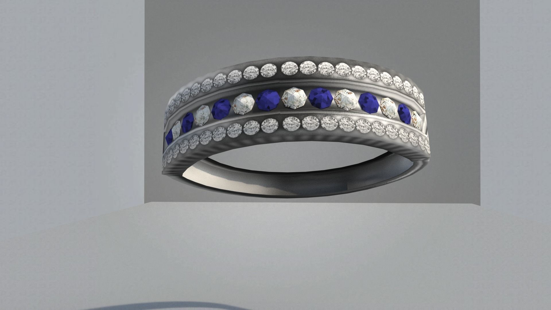 Platinum Model Rings Platinum diamond ring 3 d model 3D model | CGTrader