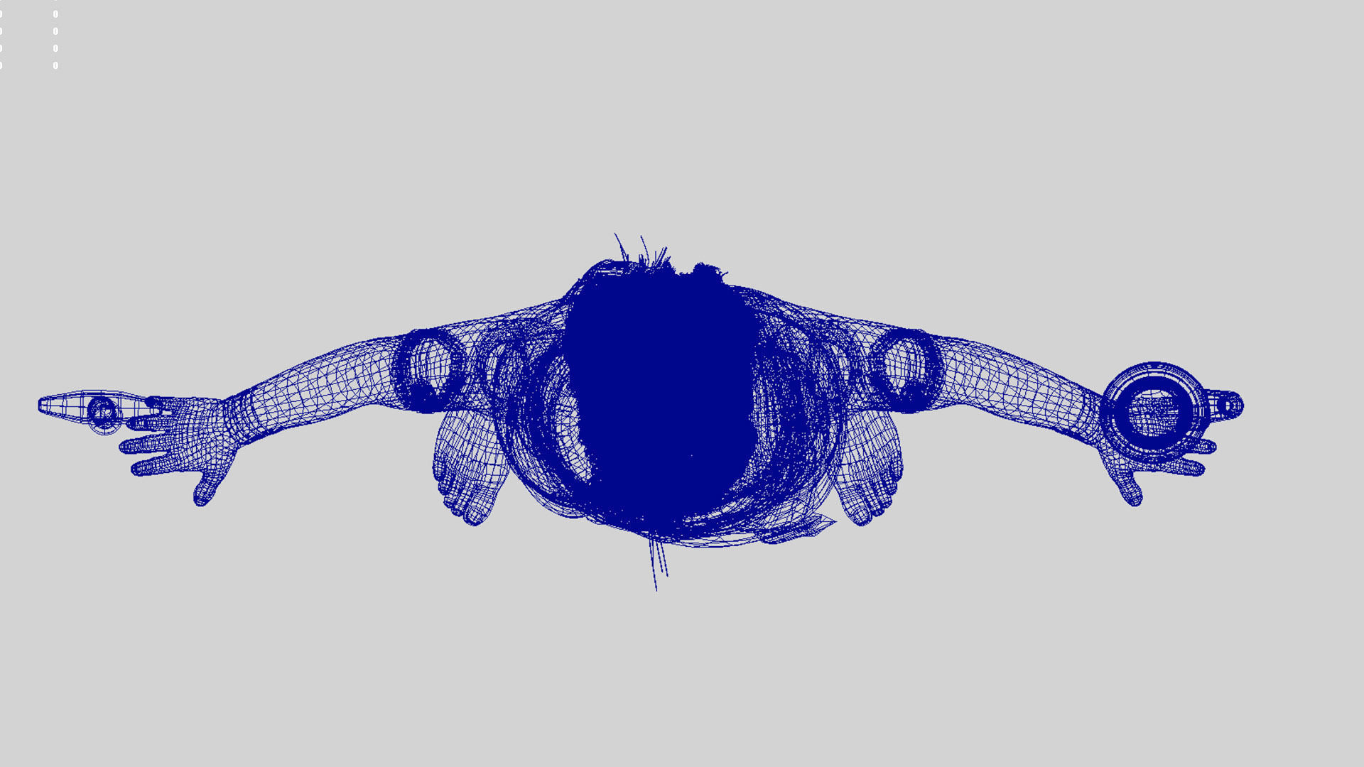 sage 3d model man in orange robe holding pot 3D model_7