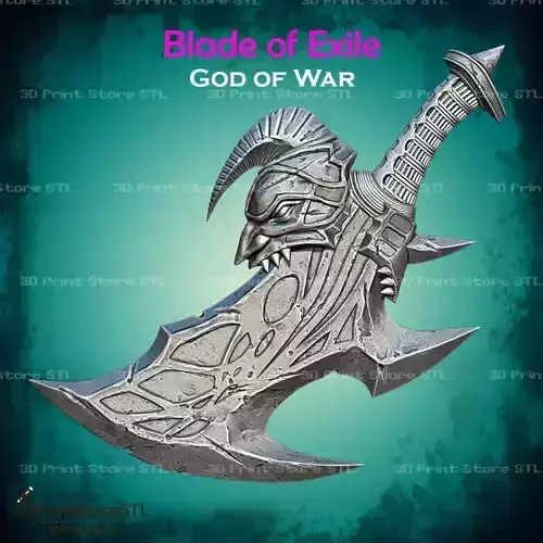 Blade Of Exile Cosplay God of War - STL File 3D print model