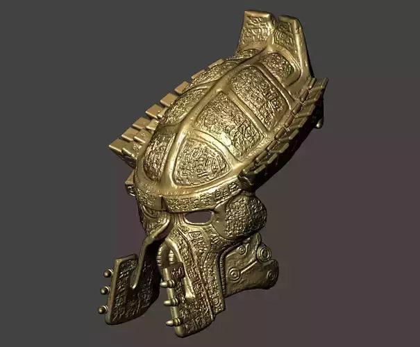 PREDATOR LORD BIOMASK COSPLAY HELMET AVP ANCIENT GYLPHS  Hi-Poly 3D print model