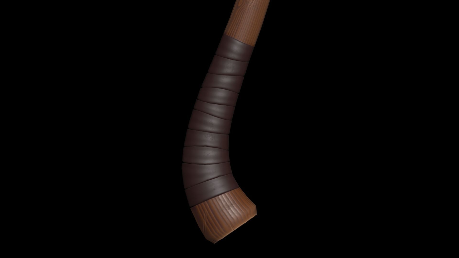War Axe Low-poly 3D model_15