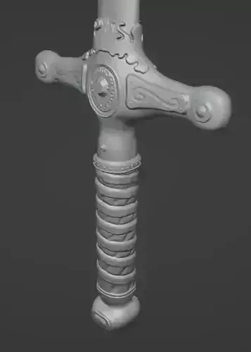 Ornate Fantasy Sword 3D print model