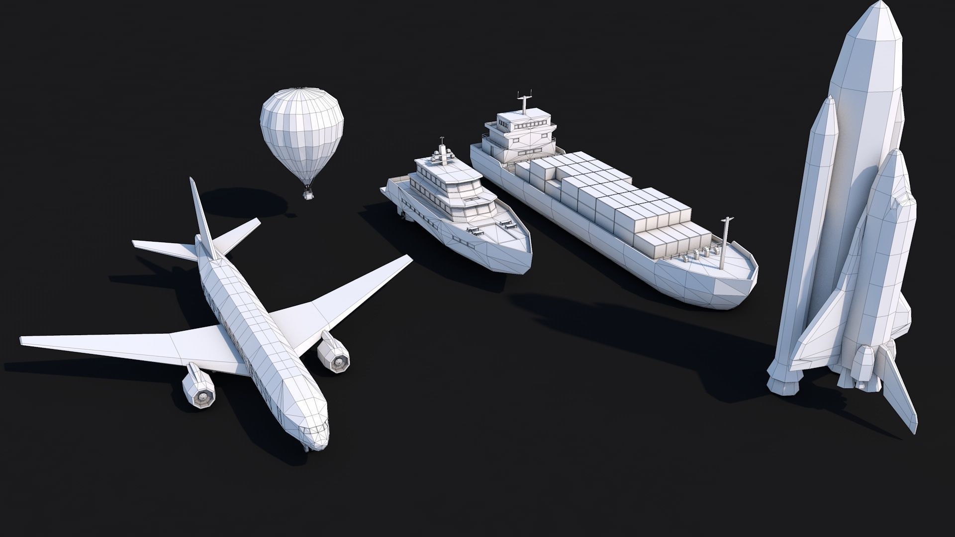 Low Poly Vehicles Pack Collection Low-poly 3D model_13