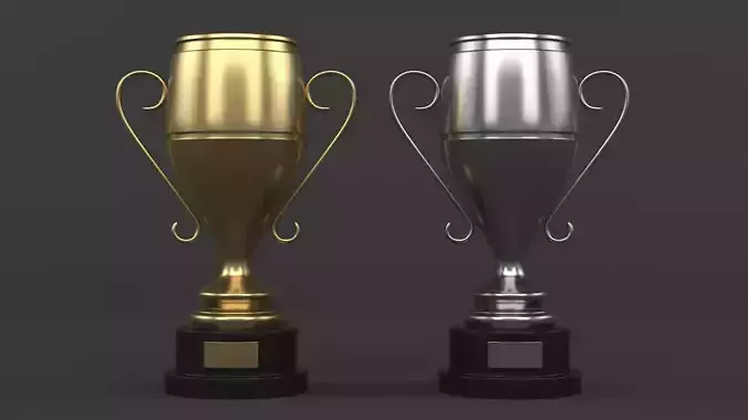 Cups Trophy 3D model