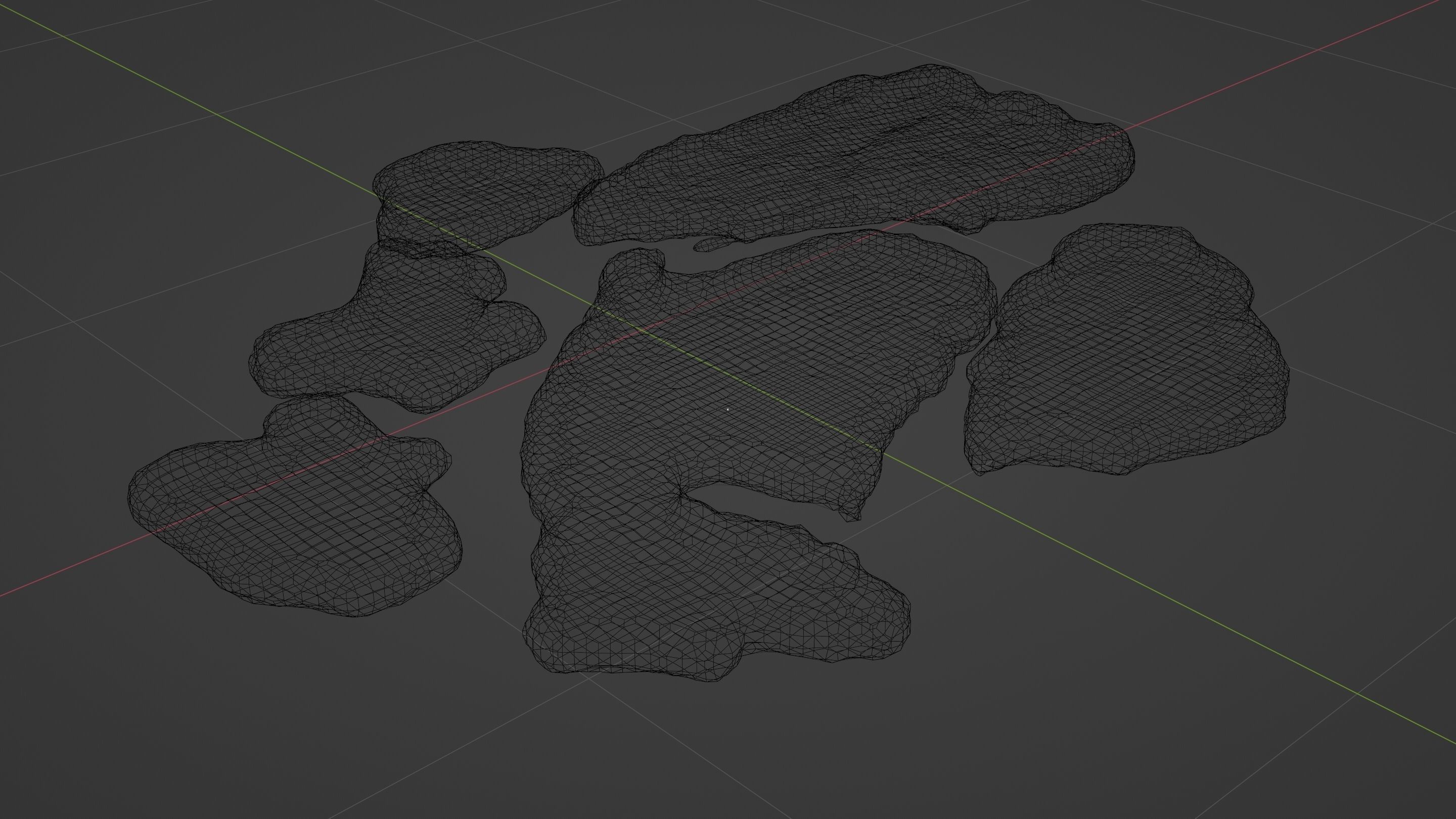 Barbecued Lamb Steaks Low-poly 3D model_6