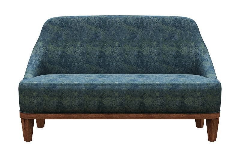 Sofa set 3 type of fabric and wood Low-poly 3D model_18