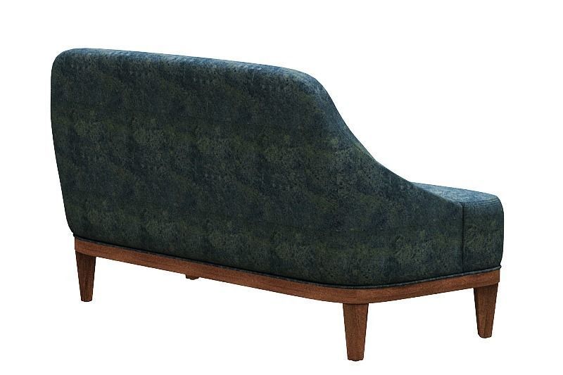 Sofa set 3 type of fabric and wood Low-poly 3D model_22