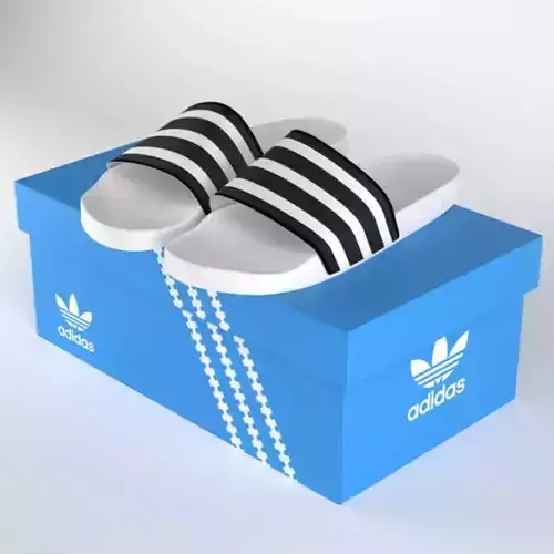 Adidas claquette model 3d