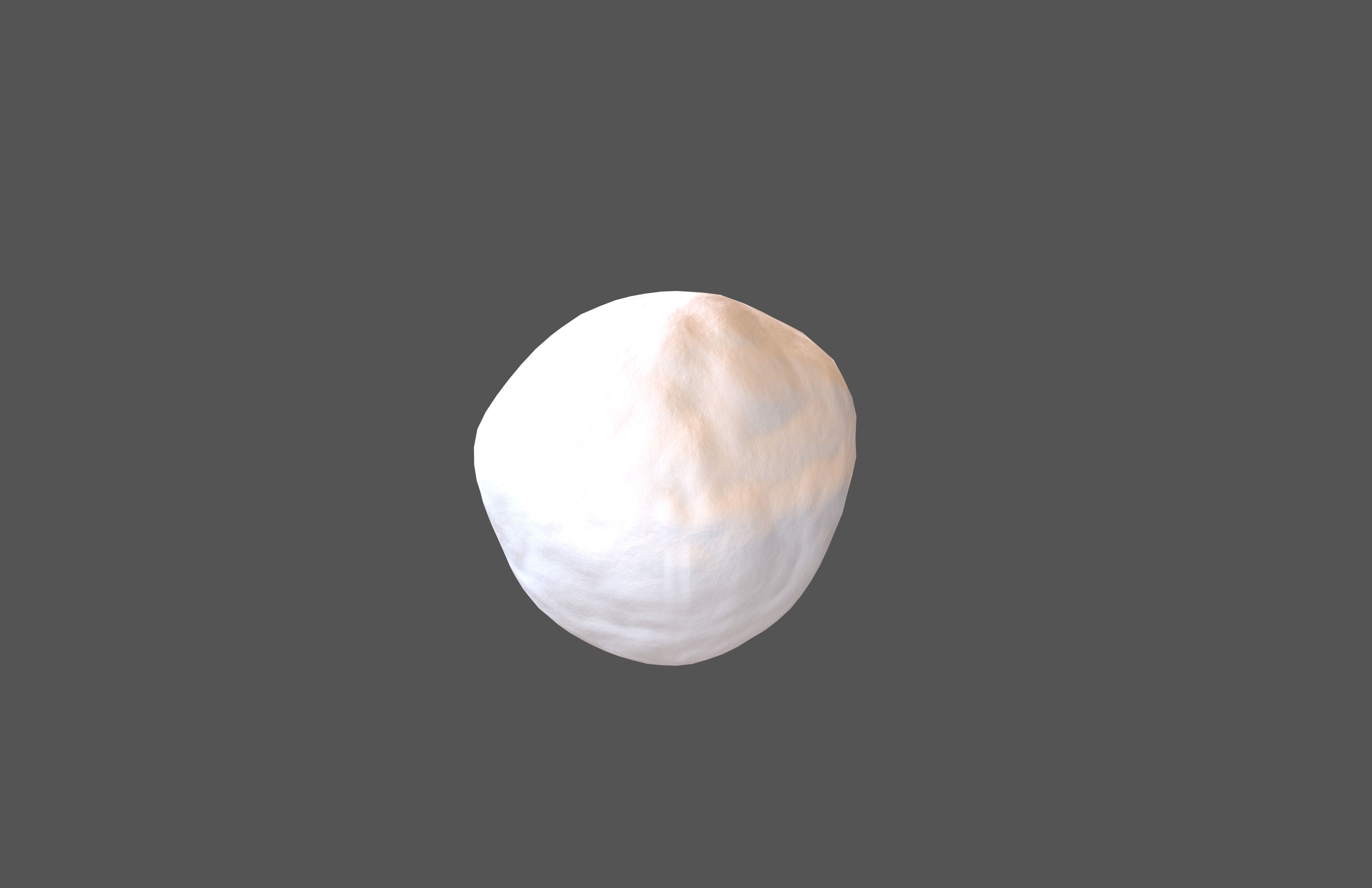 Snowball v1 002 Low-poly 3D model_1