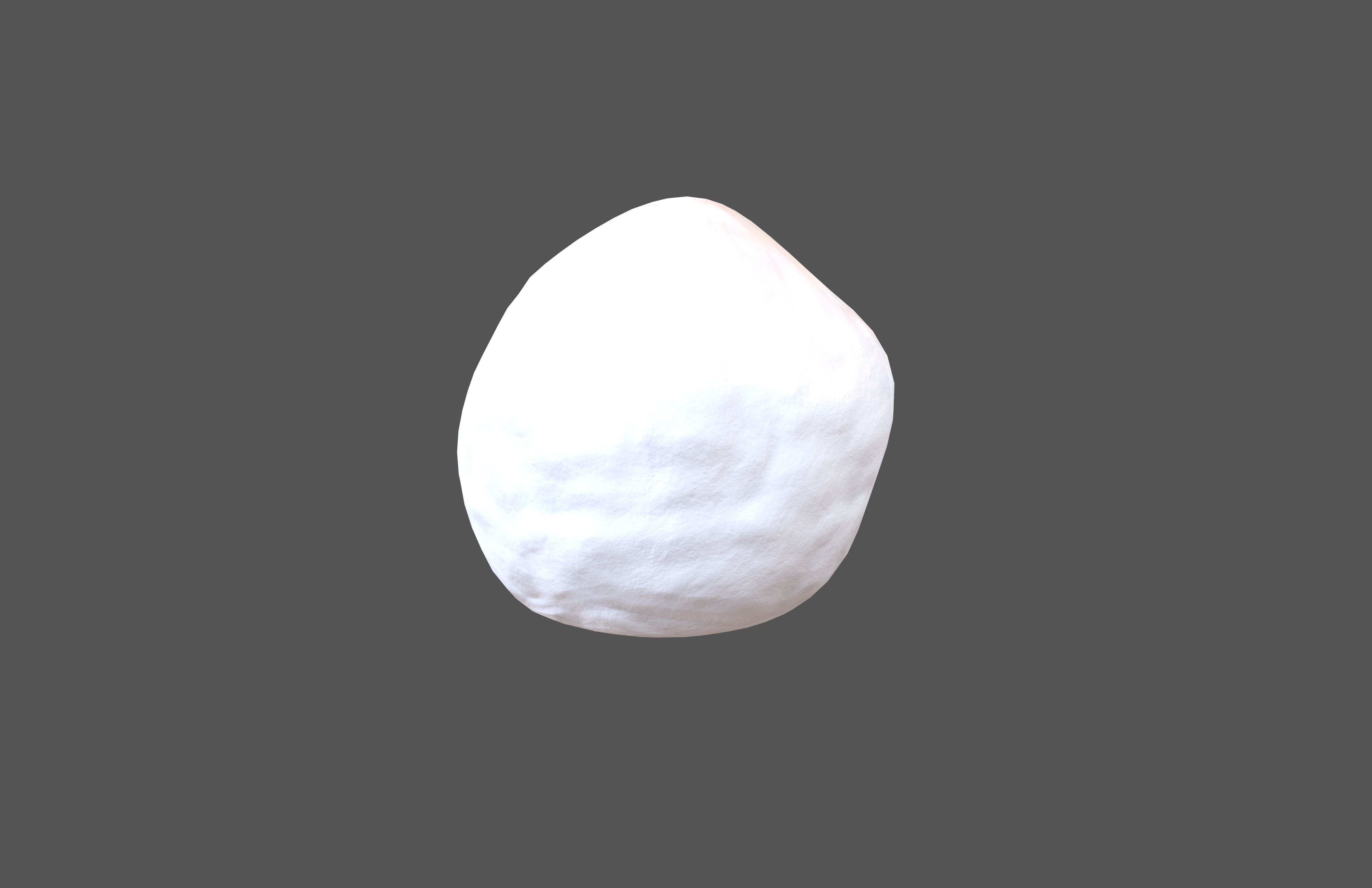 Snowball v1 002 Low-poly 3D model_3