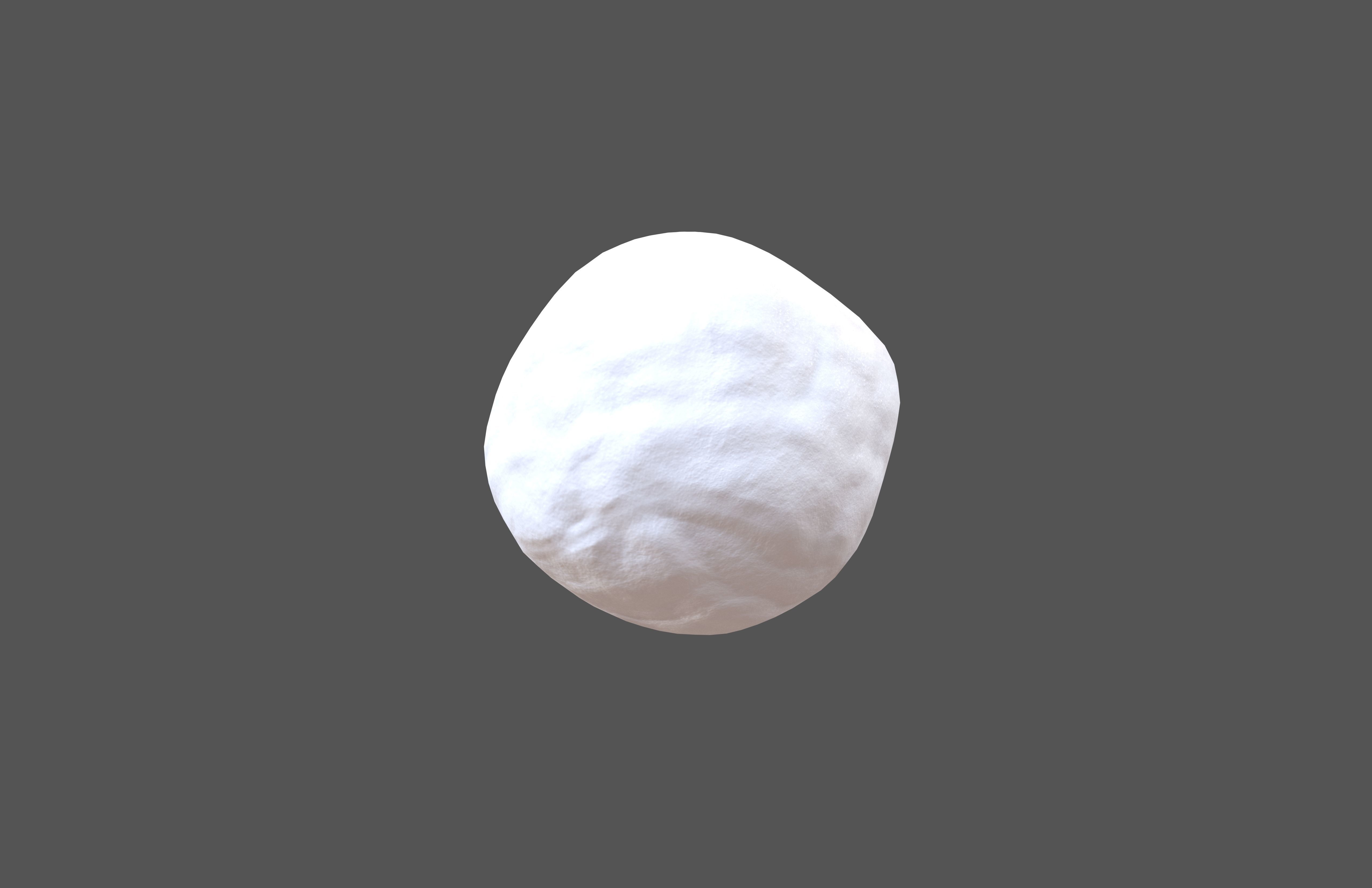 Snowball v1 002 Low-poly 3D model_2