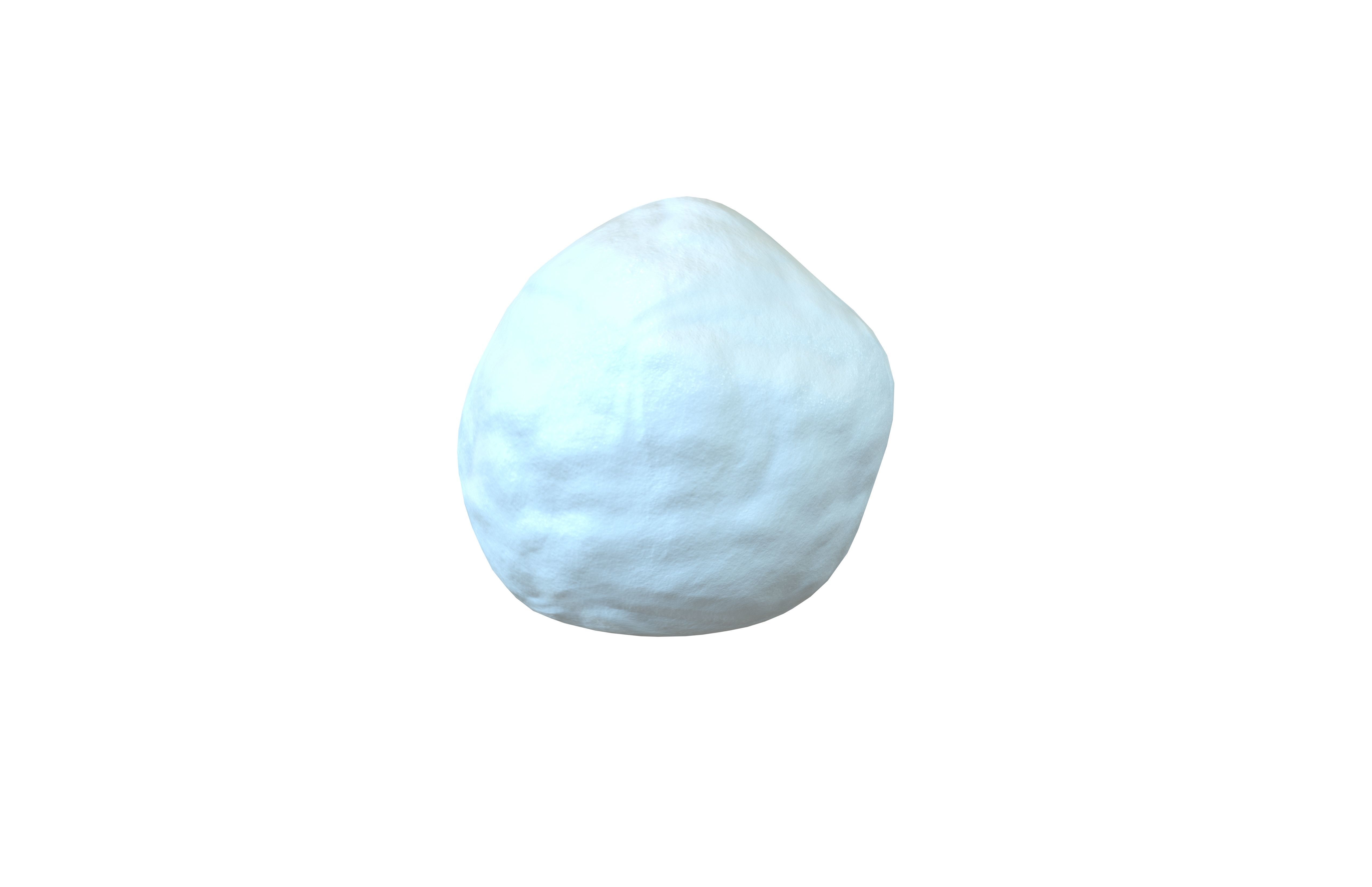 Snowball v1 004 Low-poly 3D model_1