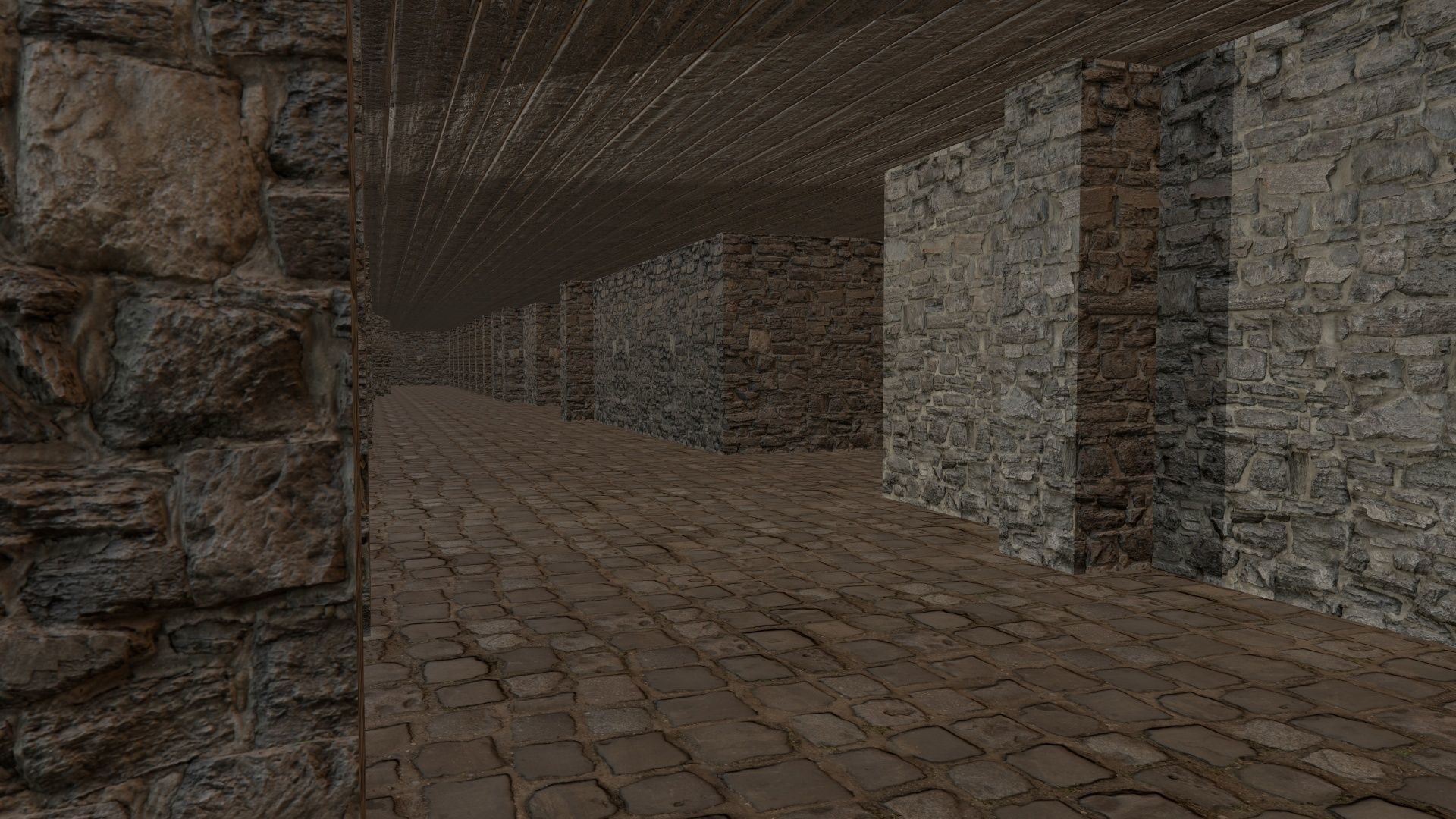 Labyrinth Old Low-poly 3D model_1