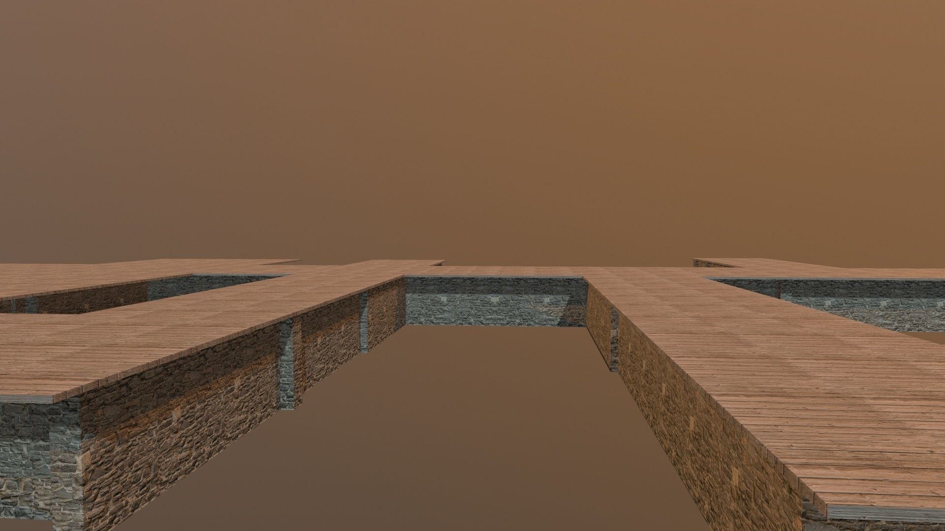 Labyrinth Old Low-poly 3D model_5