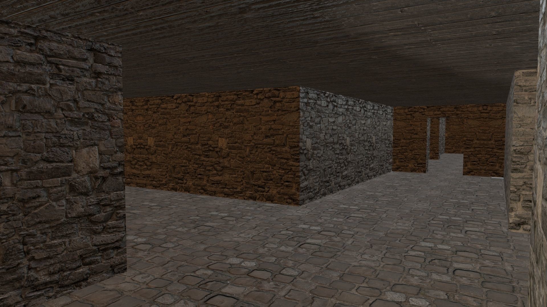 Labyrinth Old Low-poly 3D model_2