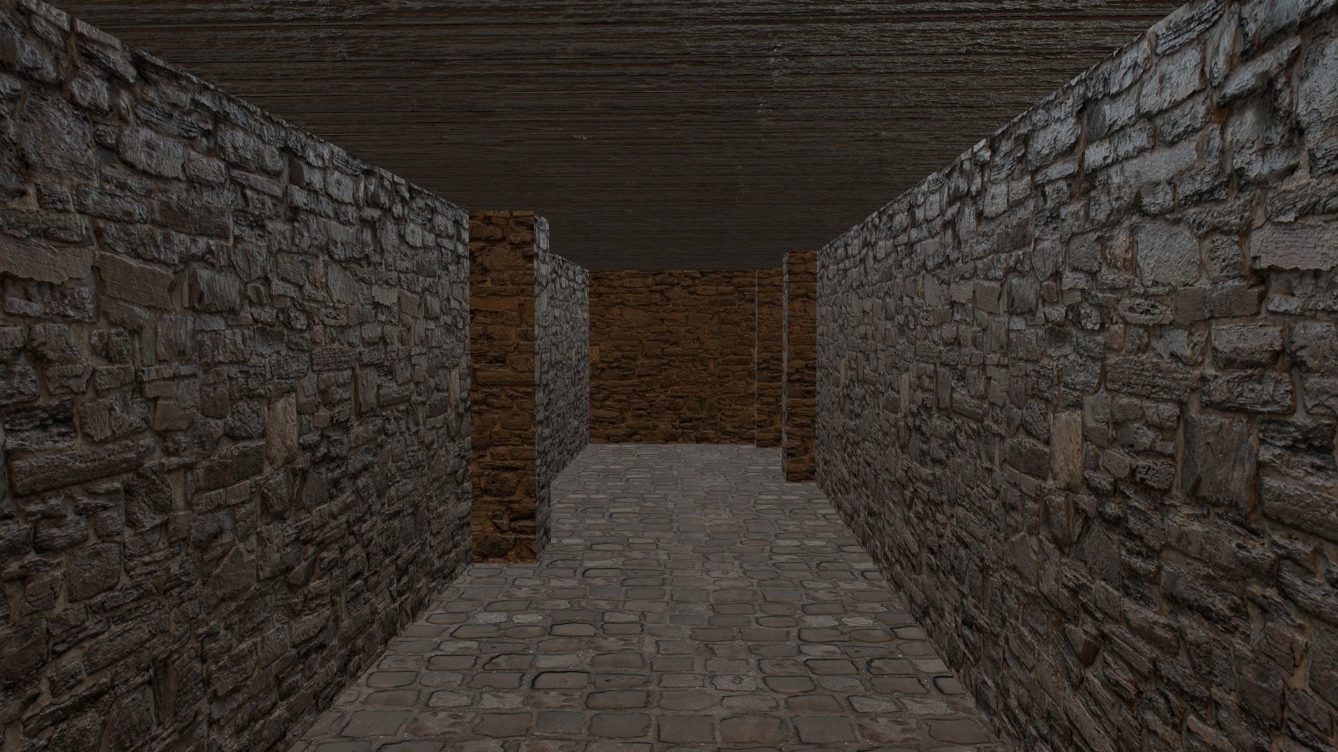 Labyrinth Old Low-poly 3D model_3