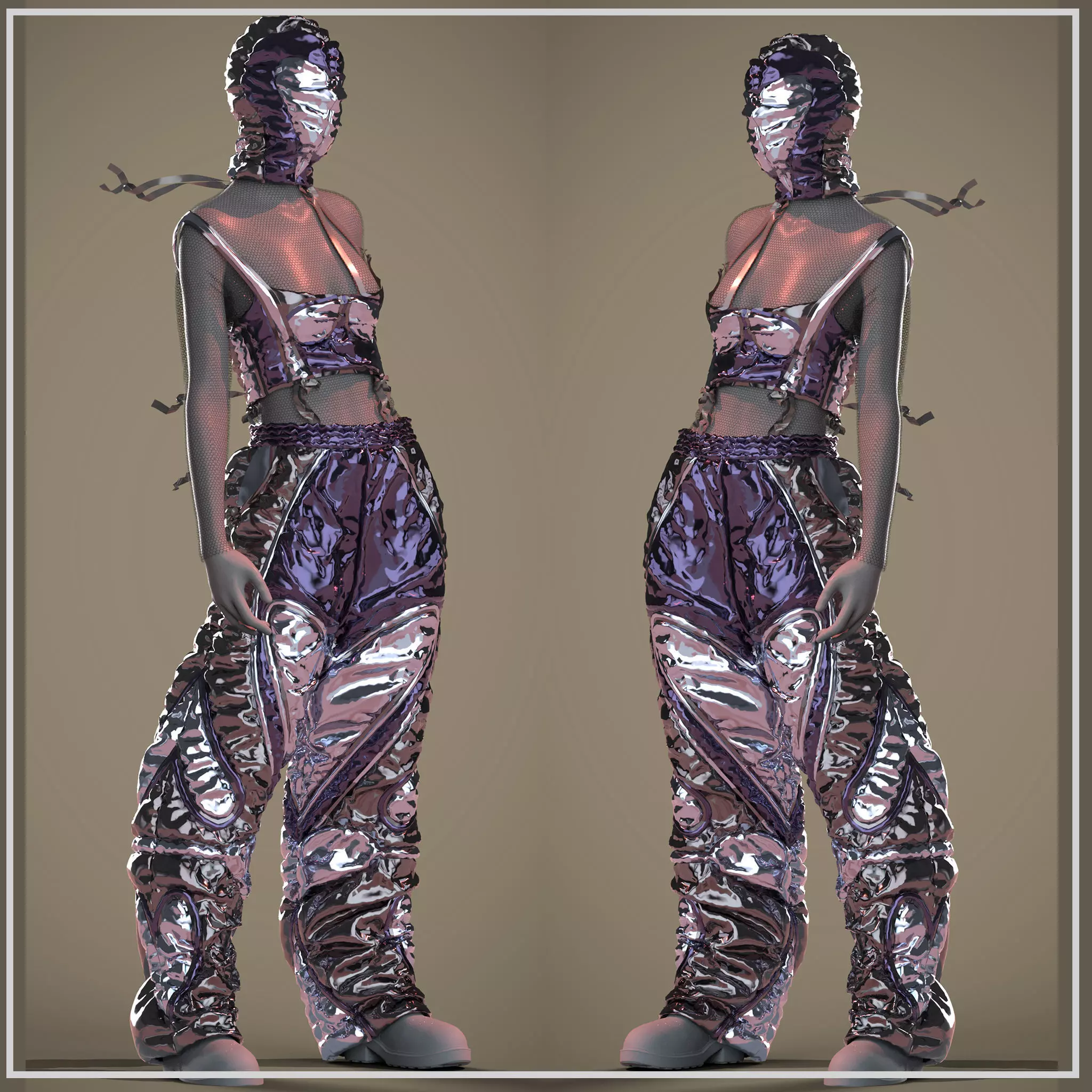 3c OUTFIT Low-poly 3D model_0