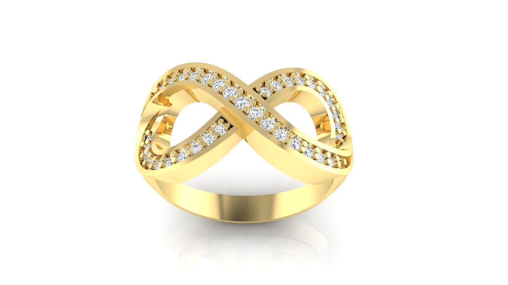 Ring M48 The luxury female ring with gems wedding 3D print model_6