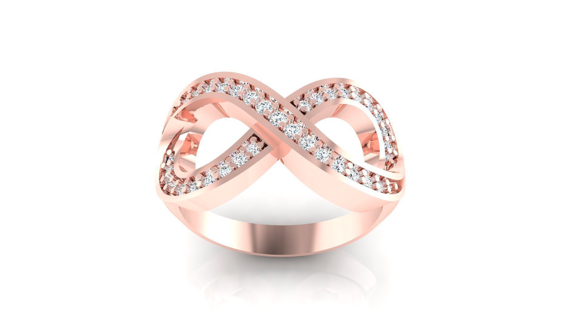 Ring M48 The luxury female ring with gems wedding 3D print model_14