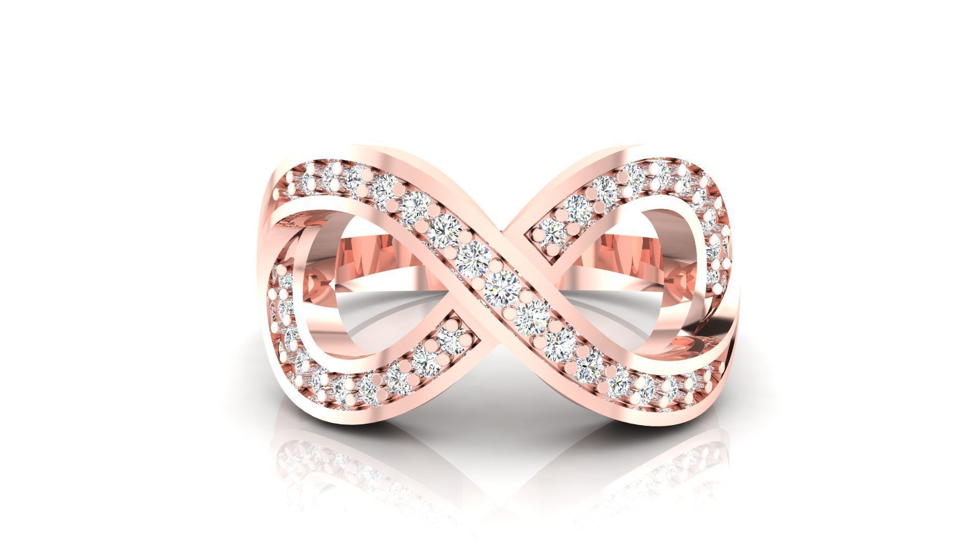 Ring M48 The luxury female ring with gems wedding 3D print model_8