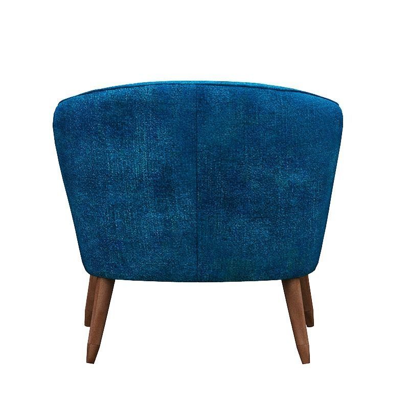 Sofa set and fabric and wood Low-poly 3D model_11