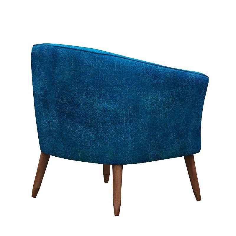 Sofa set and fabric and wood Low-poly 3D model_10