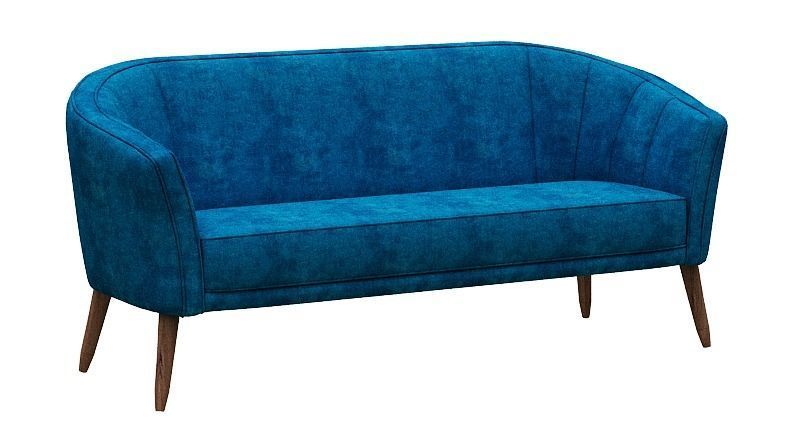 Sofa set and fabric and wood Low-poly 3D model_20