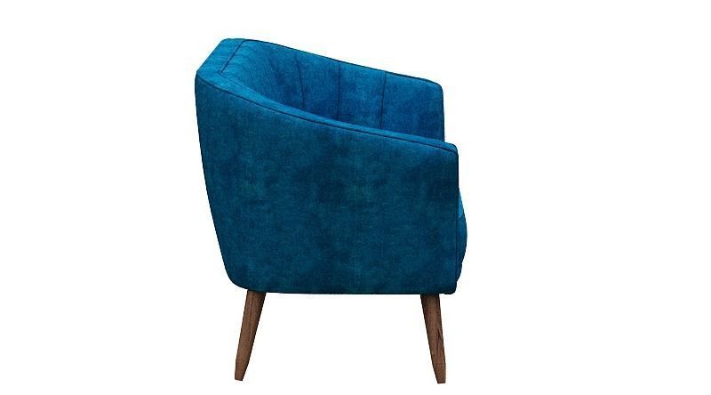 Sofa set and fabric and wood Low-poly 3D model_22