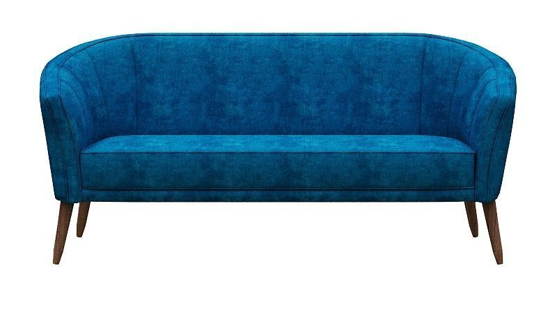 Sofa set and fabric and wood Low-poly 3D model_19