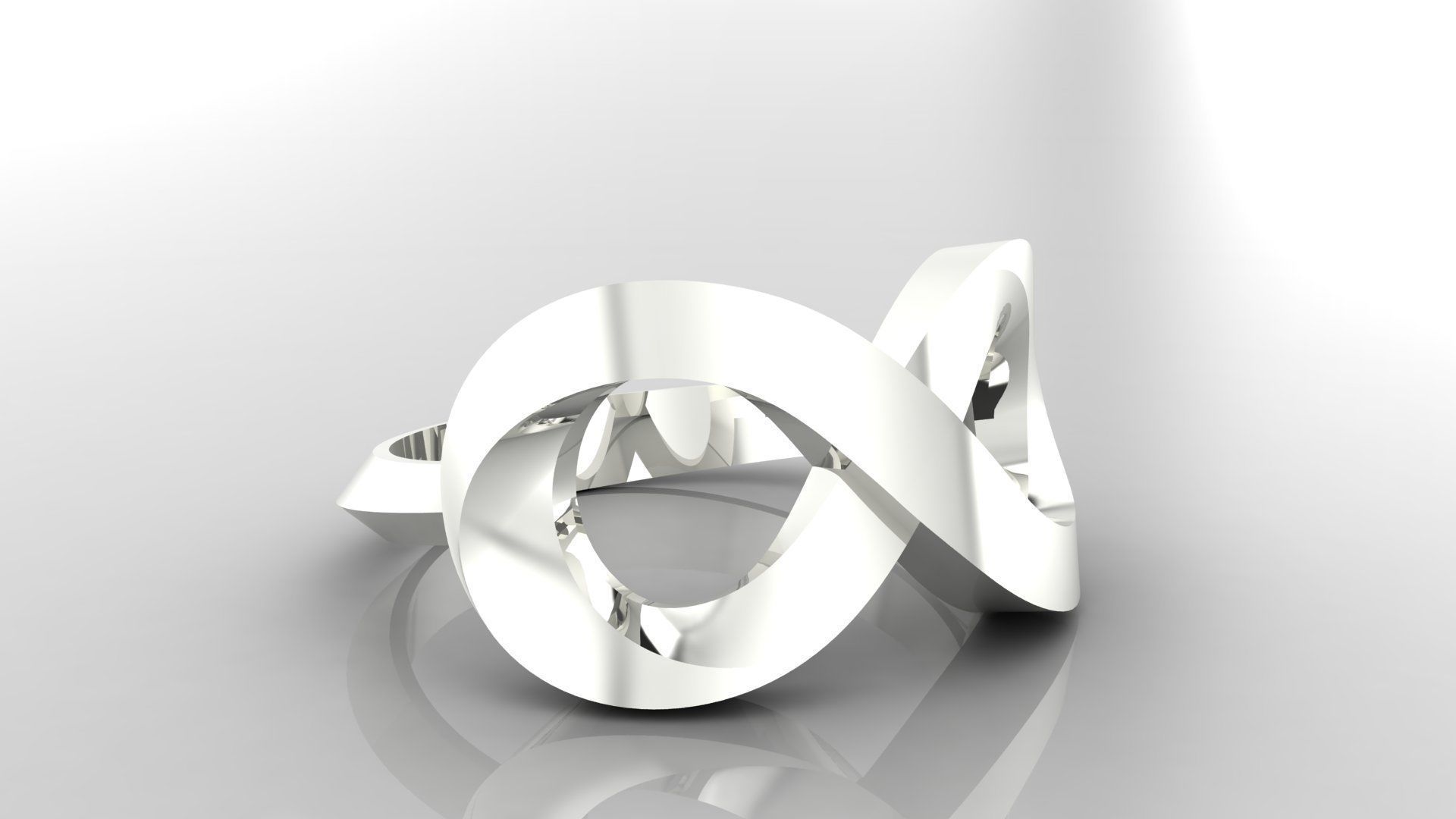 Ring M49 The luxury female ring wedding 3D print model_27