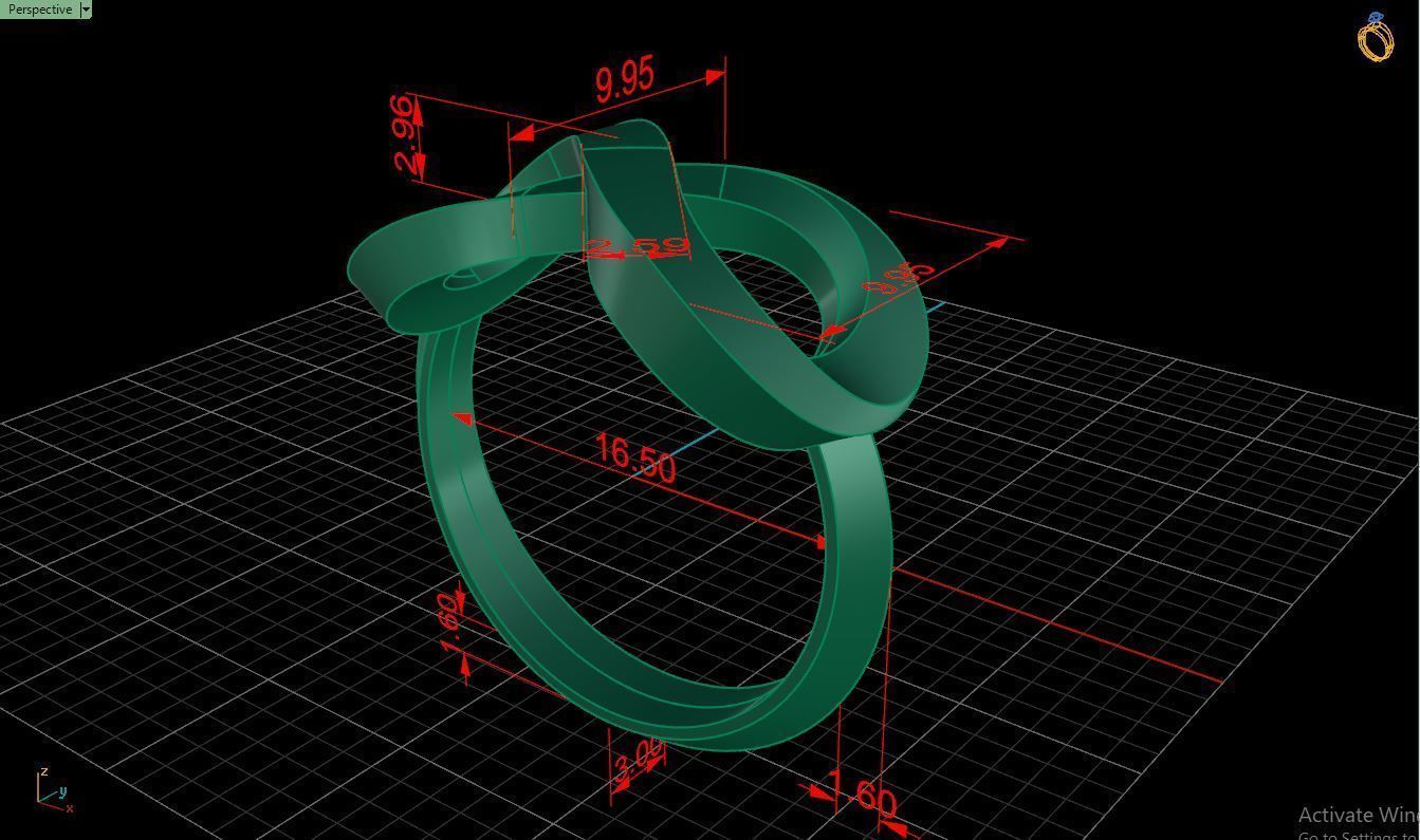 Ring M49 The luxury female ring wedding 3D print model_21